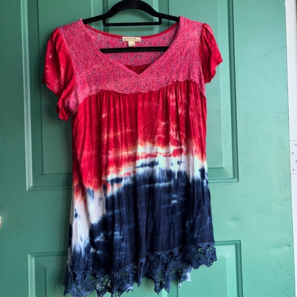 Energe large top red white blue Independence Day - Picture 2 of 6